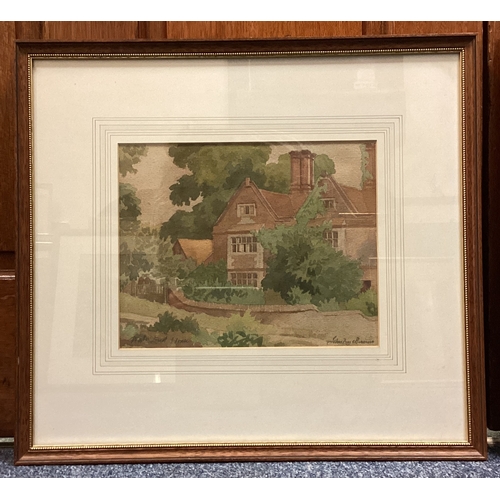 96 - JOHN FRYE BOURNE: (British, 1912 - 1991): A pair of framed and glazed watercolours depicting Water E... 