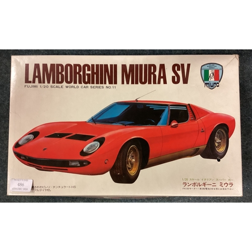 486 - An unusual Lamborghini 1:20 scale model set. Est. £20 - £30.