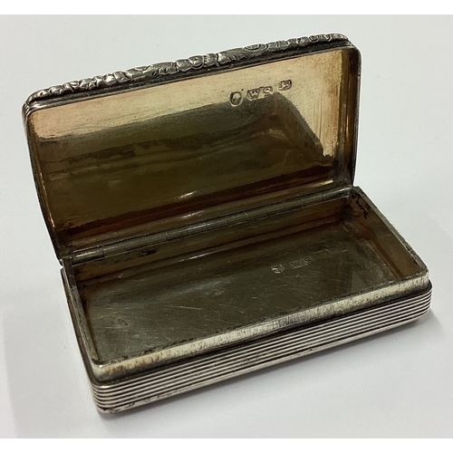 110 - A George III silver snuff box with hinged lid. Birmingham 1810. By William Pitts. Approx. 51 grams. ... 