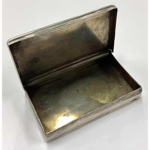 130 - An early 18th Century silver snuff box in the form of a book. Approx. 55 grams. Est. £400 - £600.