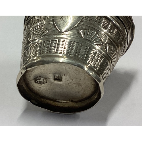 151 - A 19th Century Dutch silver peppermint box with hinged lid. Marked to base. Approx. 65 grams. Est. £... 