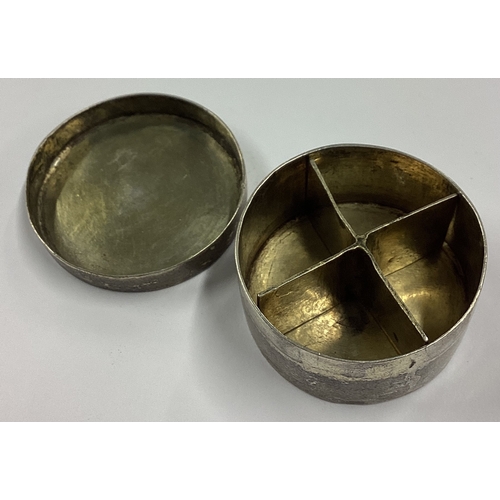 169 - AUGSBURG: An 18th Century silver spice box with four compartments. Approx. 41 grams. Est. £400 - £60... 