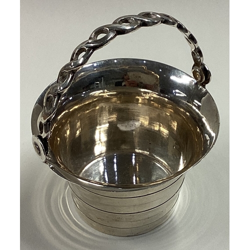 188 - An 18th Century silver cream pail. London 1753. By George Greenhill Jones. Approx. 71 grams. Est. £3... 