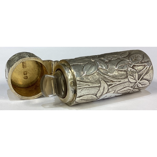 299 - A chased Victorian silver scent bottle. London 1888. Approx. 43 grams. Est. £80 - £120.