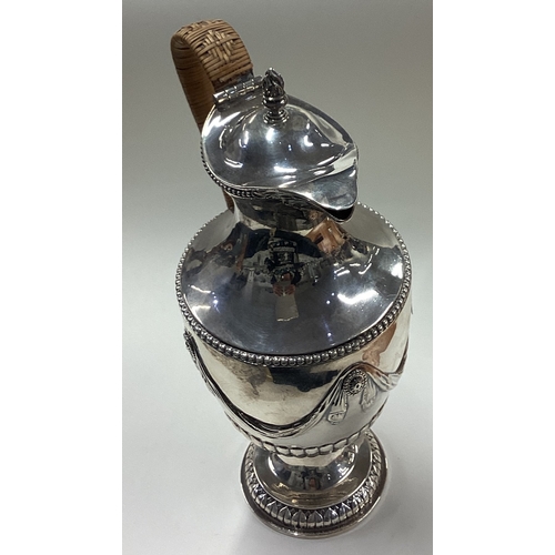 32 - An 18th Century George III silver wine ewer. London 1762. By Benjamin Davenport. Approx. 750 grams. ... 