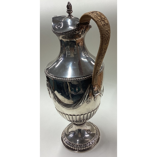 32 - An 18th Century George III silver wine ewer. London 1762. By Benjamin Davenport. Approx. 750 grams. ... 