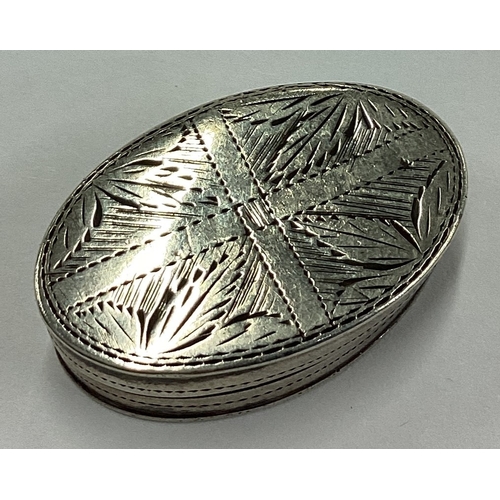 363 - A George III silver patch box. By John Taylor. Approx. 4 grams. Est. £50 - £80.