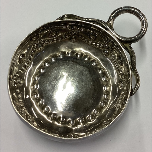 38 - An 18th Century French silver wine taster. Dated 1794. Approx. 57 grams. Est. £100 - £150.