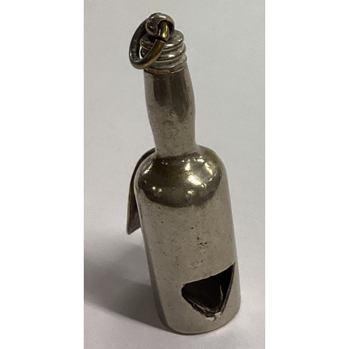 4 - A novelty silver plated cigar piercer in the form of a Bass beer bottle. Est. £20 - £30.