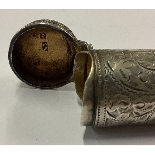 49 - A Victorian silver cheroot holder. Sheffield 1898. Approx. 21 grams. Est. £50 - £80.