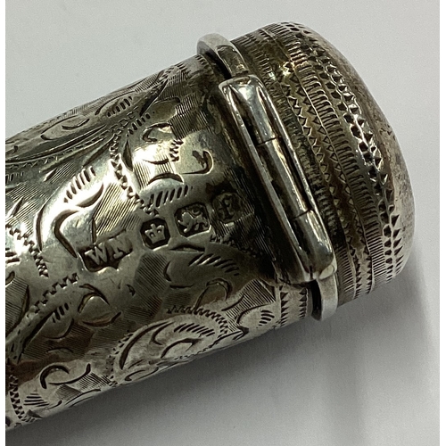 49 - A Victorian silver cheroot holder. Sheffield 1898. Approx. 21 grams. Est. £50 - £80.