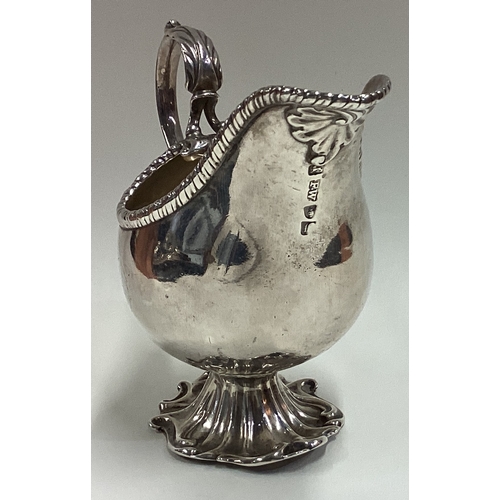 505 - An 18th Century George III silver sauce boat. London 1766. By Fuller White. Approx. 193 grams. Est. ... 