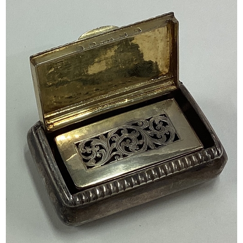 510 - A rare George III silver combination vinaigrette and vesta case. Birmingham 1810. By Wardell & Kemps... 