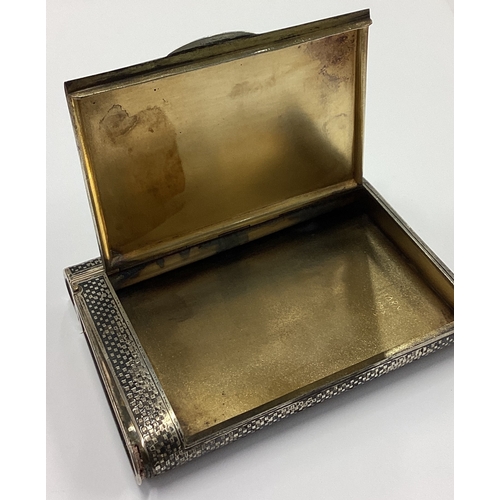 53 - A Russian silver and Niello combination cigar case. Approx. 165 grams. Est. £200 - £300.