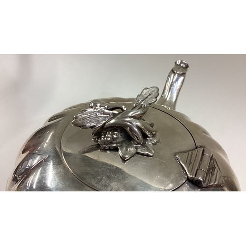 540 - AUGSBURG: A rare 18th Century silver bullet-shaped teapot. Fully marked to base. Approx. 340 grams. ... 