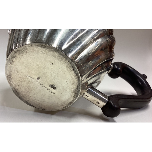 540 - AUGSBURG: A rare 18th Century silver bullet-shaped teapot. Fully marked to base. Approx. 340 grams. ... 