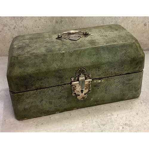 543 - A fine suite of three 18th Century silver tea caddies together with matching teaspoons, tongs and mo... 