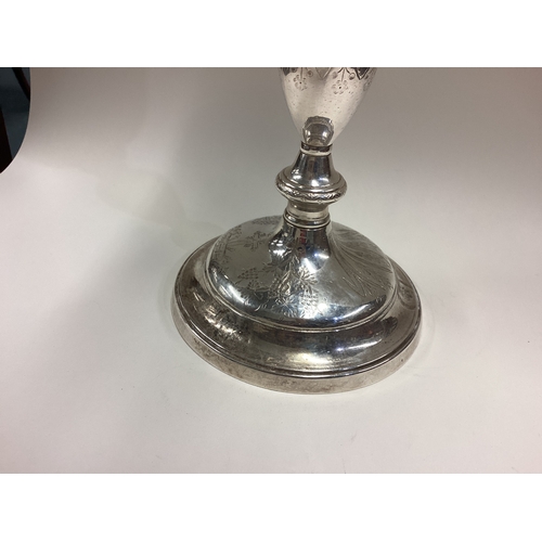 602 - A large 19th Century French silver chalice. Approx. 562 grams. Est. £300 - £400.