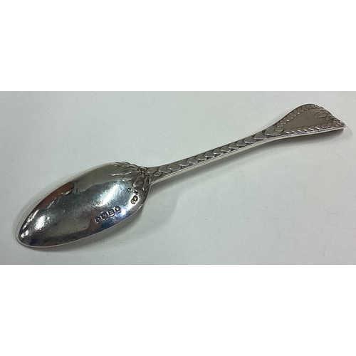 696 - A Victorian silver palm pattern spoon. London 1875. By George Adams. Approx. 35 grams. Est. £30 - £4... 