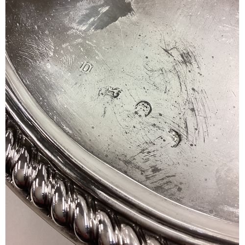 136 - A large and impressive silver tazza. Fully marked to body and lion mark only to foot. London 1684. B... 