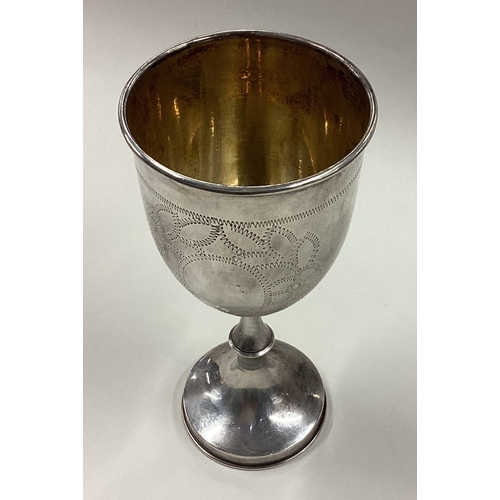 157 - A large Judaica silver kiddush cup. London 1921. By Joseph Zweig. Approx. 99 grams. Est. £100 - £150... 