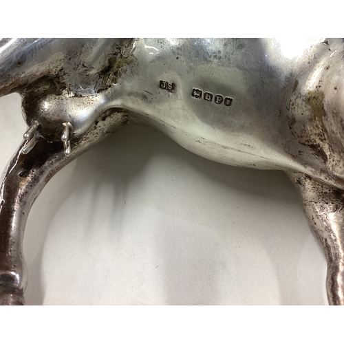 174 - A large and impressive Naturalistic Victorian silver cow creamer bearing import marks. Marked to bas... 