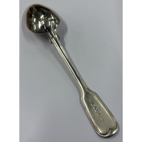 224 - PAUL STORR: A large crested silver spoon. London 1820. Approx. 76 grams. Est. £150 - £200.