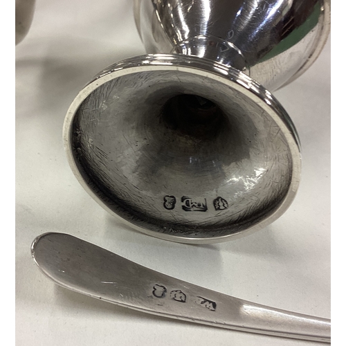 225 - EDINBURGH: A George III Scottish silver egg cruet for eight people. Maker's mark, town and King's he... 