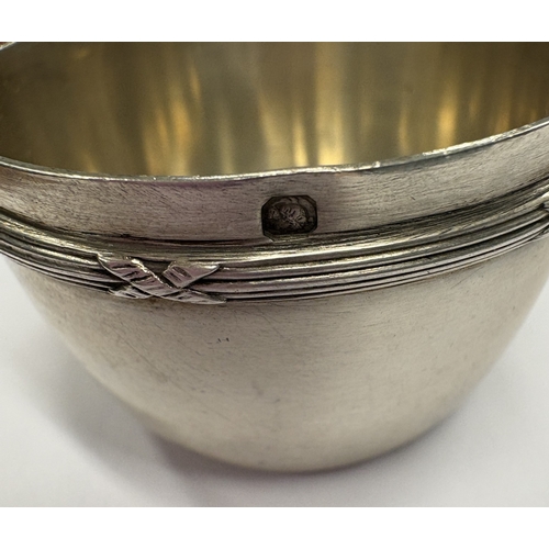 245 - A 19th Century French silver tea strainer / infuser. Circa 1880. Approx. 32 grams. Est. £20 - £30.