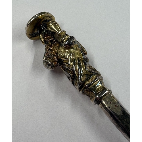 268 - A Charles I silver Apostle top spoon depicting St John. London 1636. By Daniel Carey. Approx. 57 gra... 