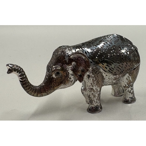 326 - CHRISTOFLE: A French silver plated elephant. Est. £40 - £60.