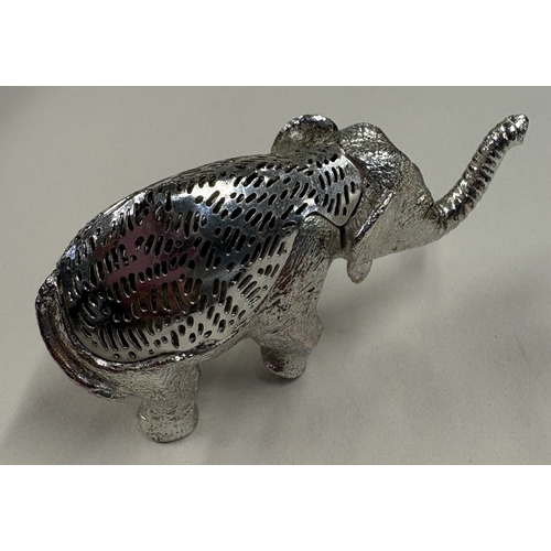 327 - CHRISTOFLE: A French silver plated elephant. Est. £40 - £60.