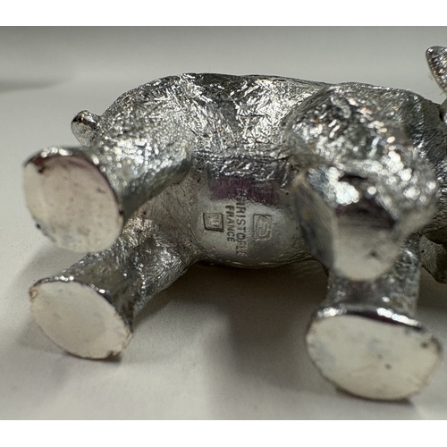 327 - CHRISTOFLE: A French silver plated elephant. Est. £40 - £60.