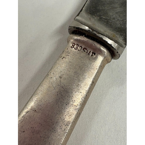 592 - A Continental silver fish knife in the Jensen style. Approx. 27 grams of gross weight. Est. £20 - £3... 