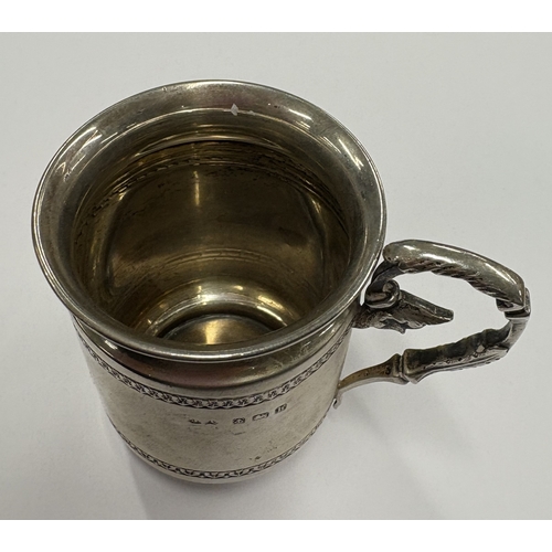 624 - A silver christening mug. Birmingham 1907. Approx. 68 grams. Est. £60 - £80.