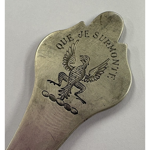 652 - An early Scottish silver trefid spoon. Approx. 57 grams. Est. £60 - £80.