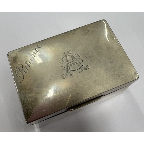 656 - An Edwardian silver card box. London 1908. By William Comyns. Approx. 220 grams of gross weight. Est... 