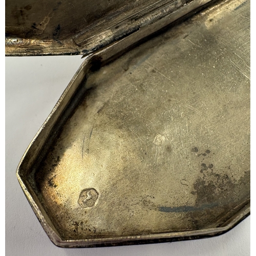 66 - A 19th Century Dutch silver spectacles case. Approx. 78 grams. Est. £100 - £150.