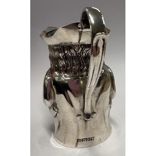 663 - A silver model of a Toby jug. Birmingham 1907. By William Davenport. Approx. 55 grams. Est. £150 - £... 