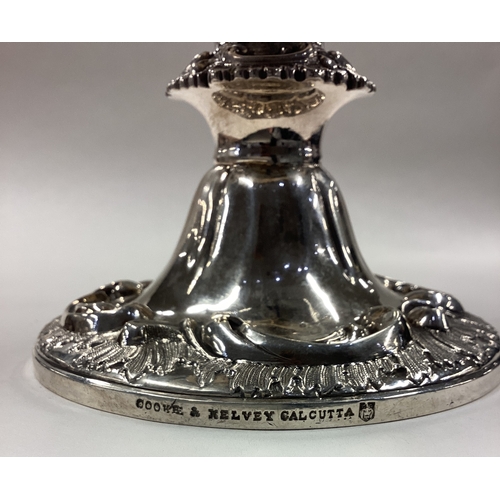 68 - A 19th Century Indian silver trophy cup. By Cooke & Kelvey (founded in Calcutta 1858). Approx. 908 g... 