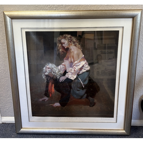 118 - ROBERT LENKIEWICZ: (British, 1941 - 2002): A framed and glazed limited edition print entitled 'the p... 
