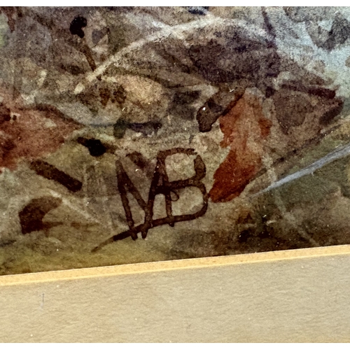 124 - MILDRED ANNE BUTLER: (Irish, 1858 - 1941): A gilt framed and glazed watercolour entitled 'The Bed of... 