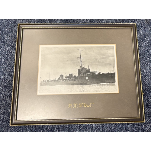 134 - A pair of large wooden framed vintage black and white portrait photographs together with a framed an... 