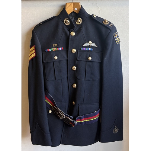 151 - A Royal Marines' No.1 dress uniform complete with cap. Est. £20 - £30.
