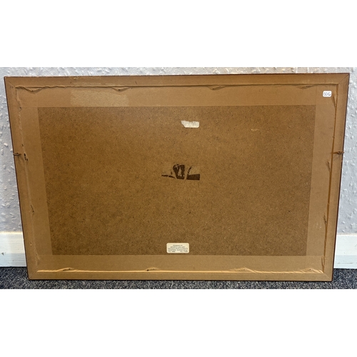 16 - ROBERT WINTER FRASER: A gilt framed and glazed watercolour depicting a lock cottage on the river nea... 