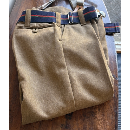 163 - A Royal Gloucestershire Regiment No.2 dress uniform together with cap. Carrying rank of a Brigadier.... 