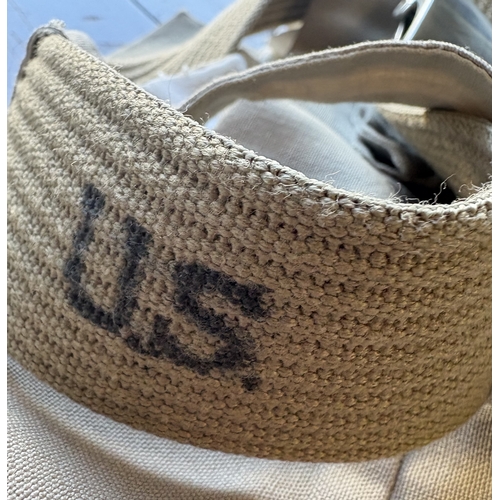 167 - A reproduction US Army battle dress jacket together with US Army shirt and trousers. Est. £10 - £20.