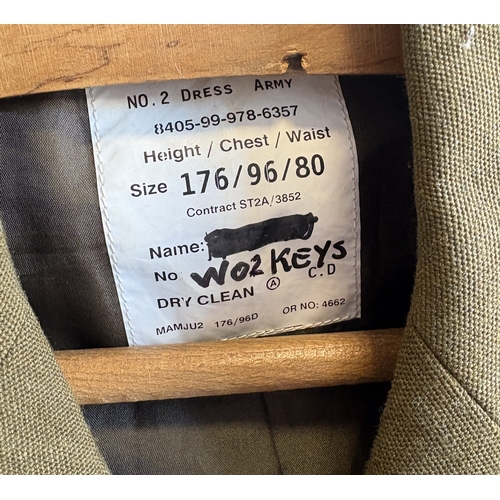 169 - A Royal Engineers' No.2 dress jacket together with dress cap and staple belt. Est. £20 - £30.