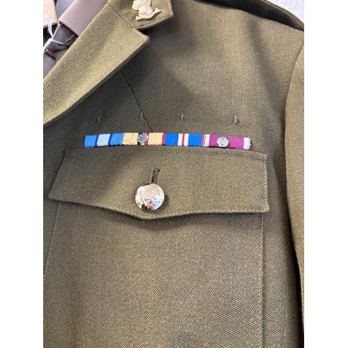 170 - A Royal Artillery No.2 dress uniform including trousers, shirt and tie. Est. £20 - £30.