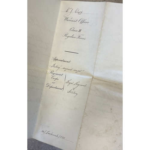 184 - A good set of WW1 and later medals awarded to WO2 Clapp Royal Garrison Artillery together with his W... 